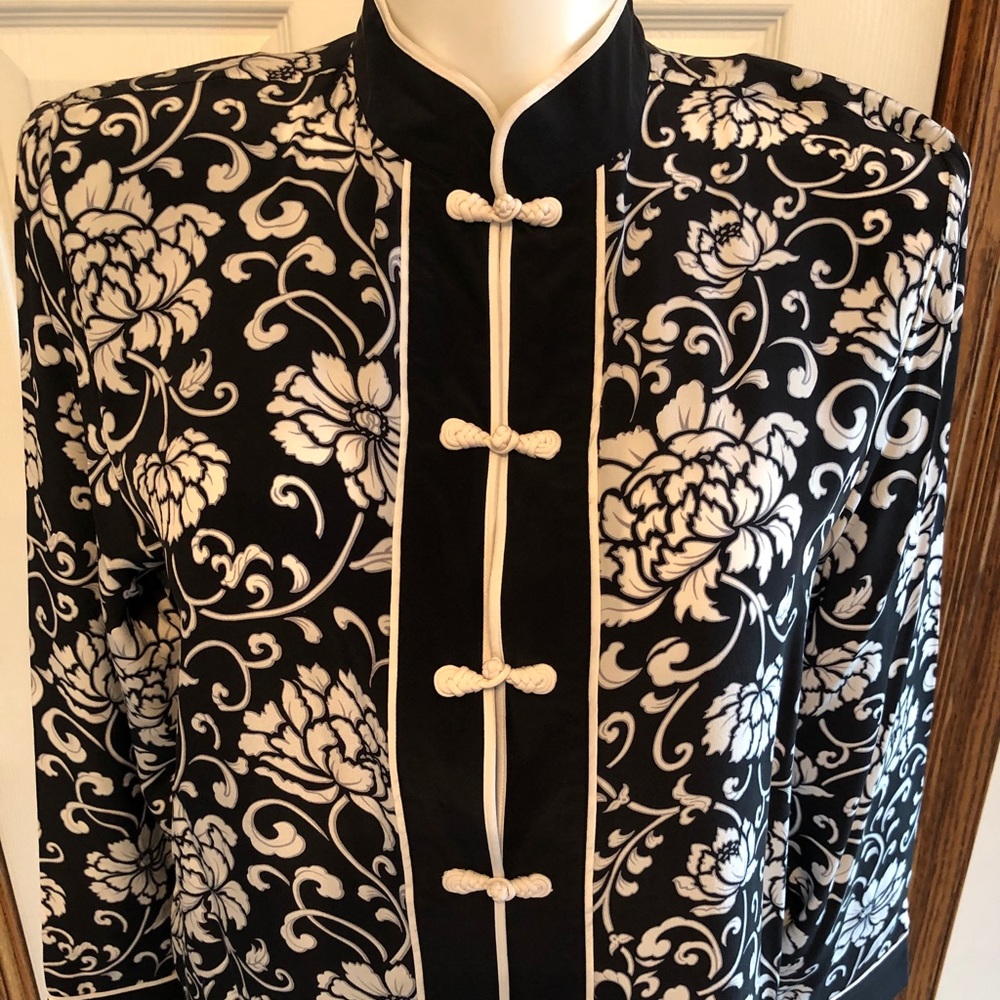 Yi Lin Silk Mandarin Style Blouse